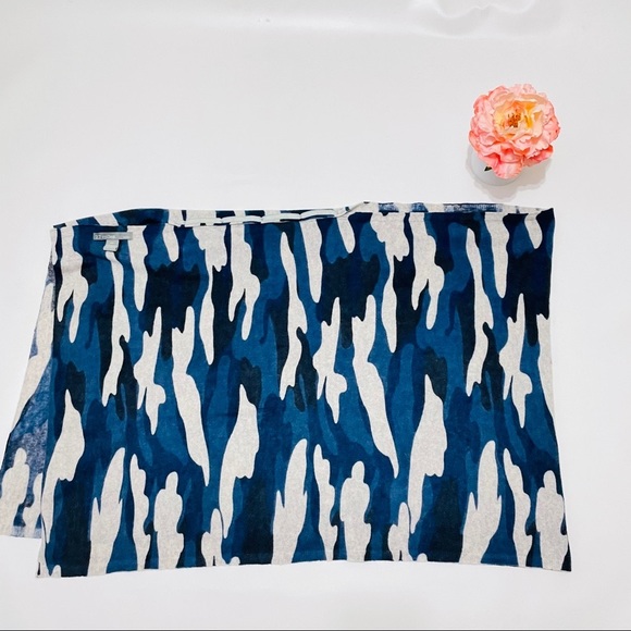 27 miles camo poncho 100% cashmere - Picture 5 of 7